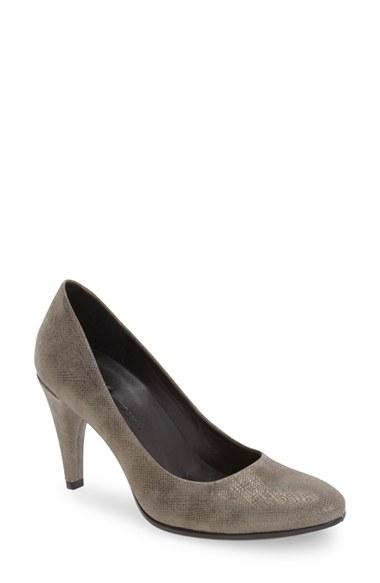 Women's Ecco 'shape 75' Round Toe Pump -5.5us / 36eu - Grey