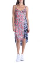 Women's Kut From The Kloth Calah Block Print High/low Dress - Coral