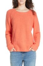 Petite Women's Eileen Fisher Organic Cotton Blend Sweater, Size P - Red