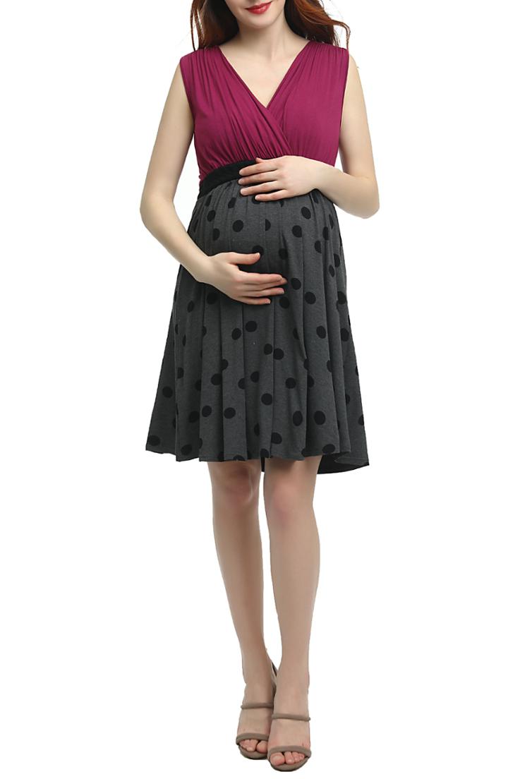 Women's Kimi And Kai Riley Maternity/nursing Babydoll Dress