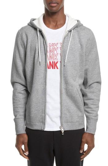 Men's Rag & Bone Standard Issue Zip Hoodie - Grey