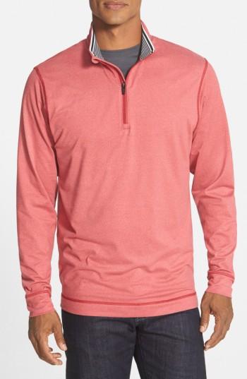 Men's Cutter & Buck 'topspin' Drytec Half Zip Pullover, Size - (online Only)