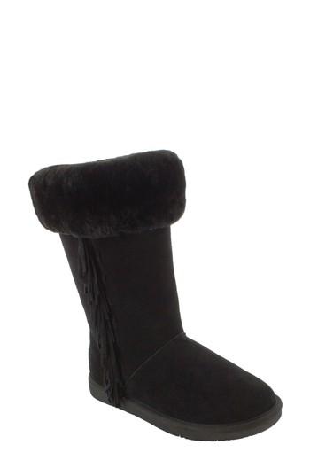 Women's Minnetonka Canyon Genuine Shearling Trim Boot