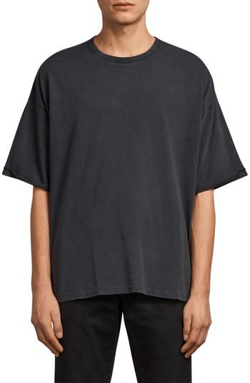Men's Allsaints Kleeve Oversized Crewneck T-shirt - Black