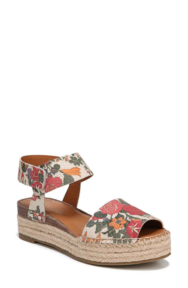 Women's Sarto By Franco Sarto Oak Platform Wedge Espadrille .5 M - Pink