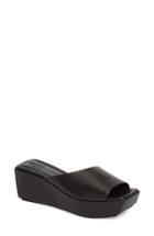 Women's Marc Fisher Ltd Yailyn Platform Slide Sandal .5 M - Black