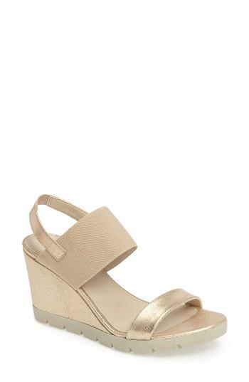 Women's The Flexx 'give A Lot' Slingback Wedge .5 M - Metallic