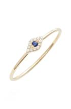 Women's Ef Collection Evil Eye Diamond & Sapphire Stack Ring