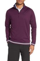 Men's Ted Baker London Trim Fit Quarter Zip Golf Pullover (xl) - Purple
