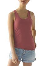 Women's Lamade Deep V-neck Tissue Jersey Tank - Red