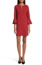 Women's Tibi Bell Cuff Stretch Crepe Dress - Red