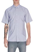 Men's Zanerobe Stripe Box Shirt, Size - Blue
