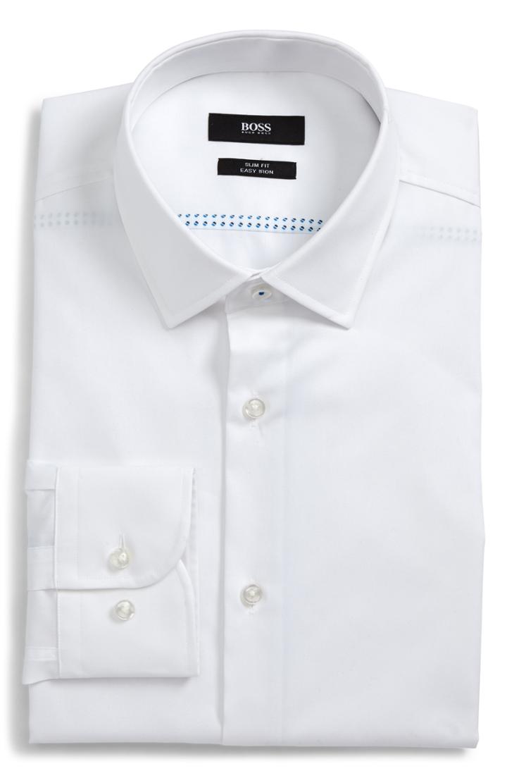 Men's Boss Jerris Slim Fit Dress Shirt .5 - White
