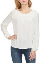 Women's Vince Camuto Smock Neck Top, Size - White