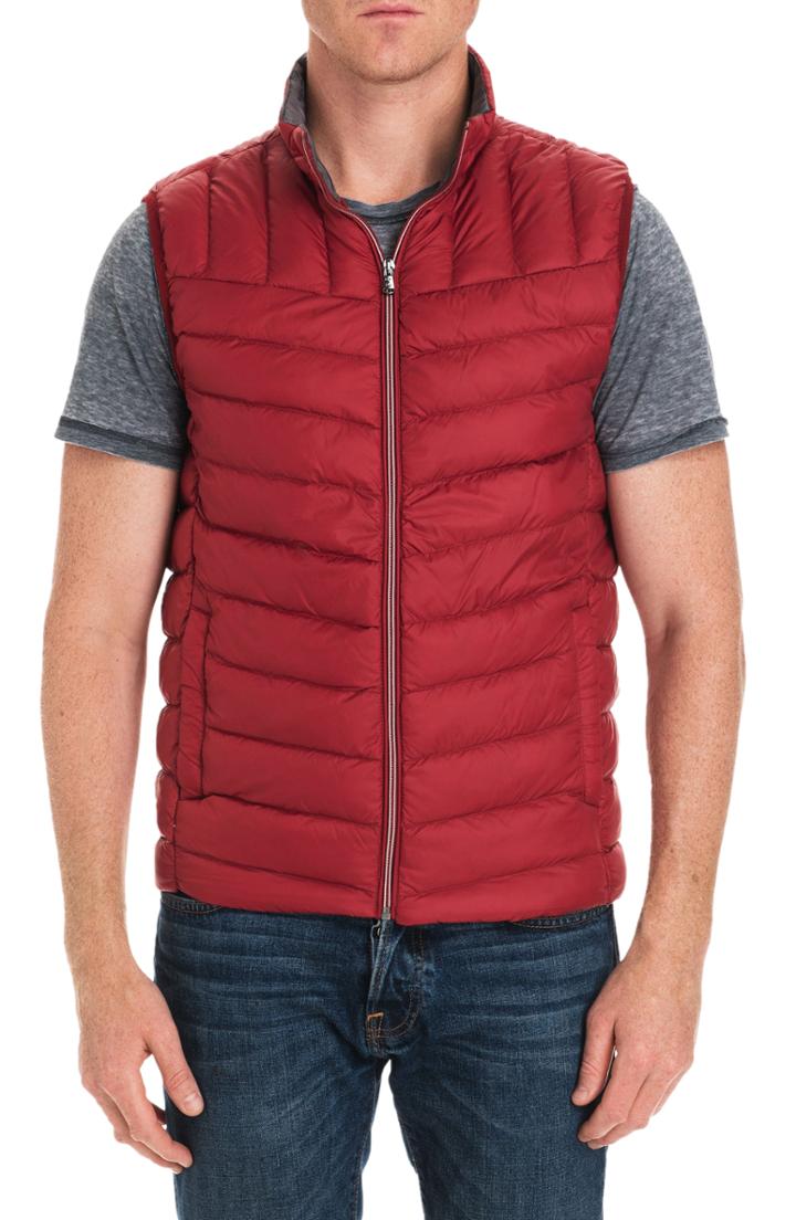 Men's Michael Kors Hammond Quilted Vest - Red