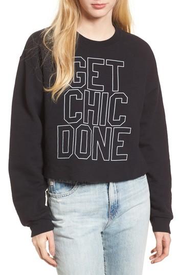 Women's Junk Food Get Chic Done Sweatshirt - Black