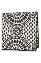 Men's Armstrong & Wilson Circle Pattern Pocket Square, Size - Black
