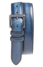Men's Torino Belts Leather Belt - Navy