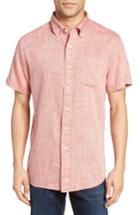 Men's Grayers Moby Trim Fit Print Summer Twill Sport Shirt - Red