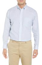 Men's Gitman Tailored Fit Check Dress Shirt - 34 - Blue
