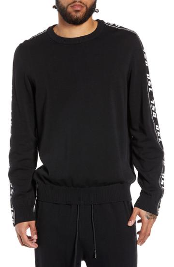 Men's Diesel K-tracky Long Sleeve Pullover - Black