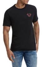 Men's True Religion Brand Jeans Lit Skull T-shirt - Black