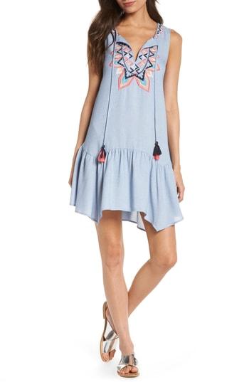 Women's Thml Embroidered Ruffle Shift Dress