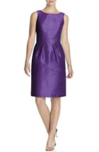 Women's Alfred Sung Boatneck Sheath Dress - Purple
