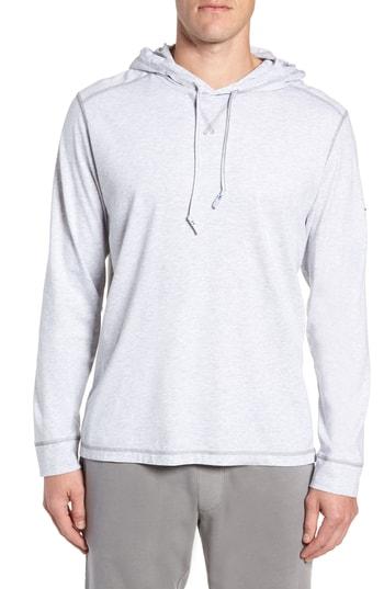 Men's Tommy Bahama Bali Skyline Hooded Pullover, Size - Grey