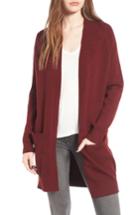 Women's Dreamers By Debut Cozy Open Cardigan - Burgundy