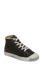 Women's Softinos By Fly London Kip High Top Sneaker .5-8us / 38eu - Black