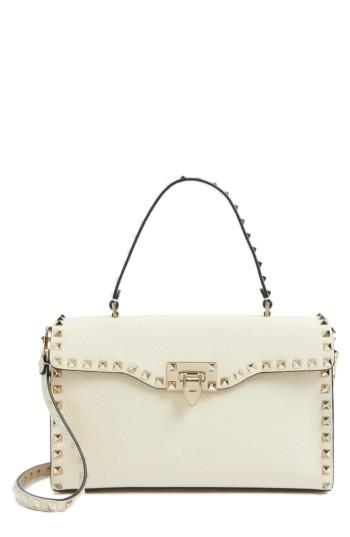 Valentino Garavani Rockstud Leather Top Handle Shoulder Bag -
