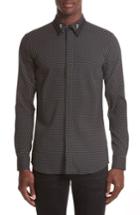 Men's Givenchy Jacquard Collar Stay Shirt - Black