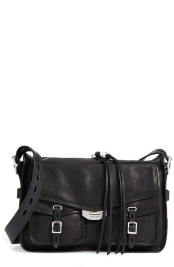 Rag & Bone Field Leather Messenger Bag - Black