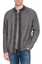 Men's Inis Meain Wool, Alpaca & Silk Cardigan - Grey