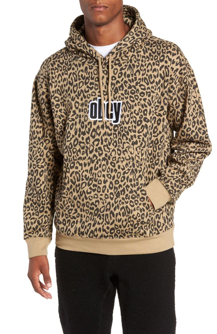 Men's Obey Gusto Hooded Sweatshirt - Beige