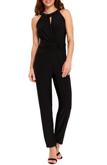 Women's Wallis Embellished Neck Jumpsuit Us / 8 Uk - Black