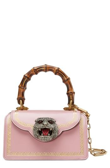 Gucci Mini Thiara Top Handle Leather Satchel - Red