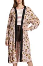 Women's Sanctuary Calico Print Kimono, Size - Pink