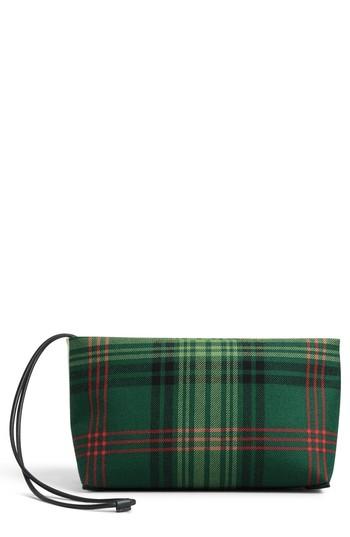 Burberry Tartan Zip Clutch -
