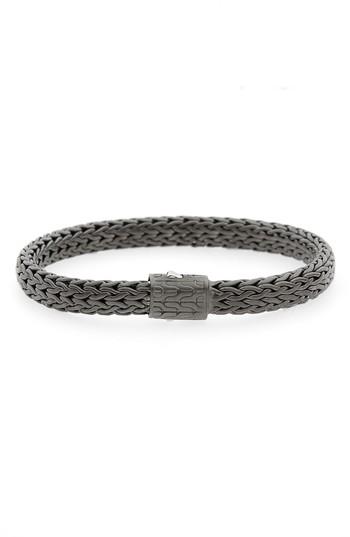 Men's John Hardy Classic Chain Black Rhodium Plate Bracelet