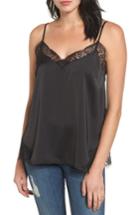 Women's Halogen Lace Trim Camisole - Black