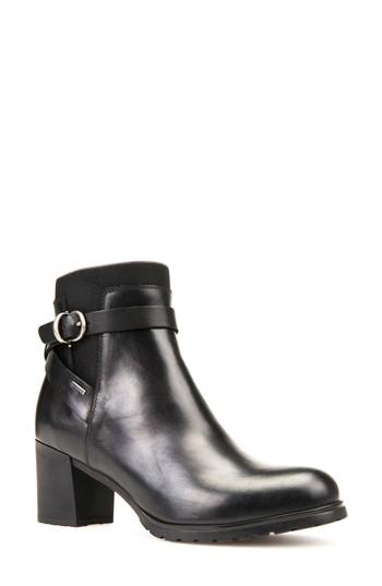 Women's Geox Nelisen Abx Waterproof Bootie Us / 37eu - Black
