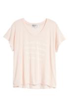 Women's Wildfox Very Busy Romeo Tee, Size - Pink