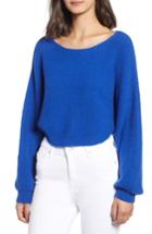 Women's Leith Crop Dolman Pullover, Size - Blue