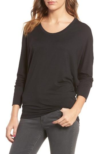 Women's Amour Vert 'zoe' Long Sleeve Tee, Size - Black