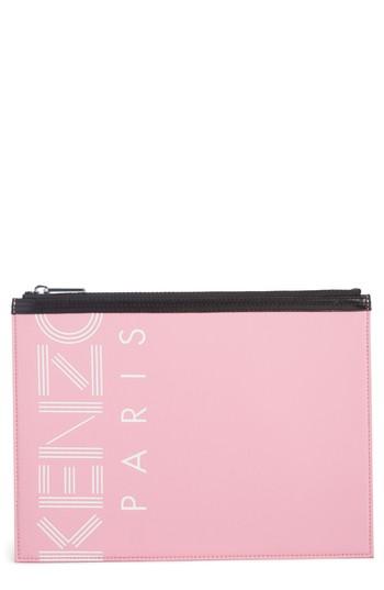 Kenzo Sport Logo Nylon Pouch - Pink