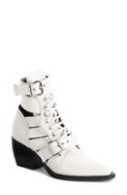 Women's Chloe Rylee Caged Pointy Toe Boot .5us / 37.5eu - White