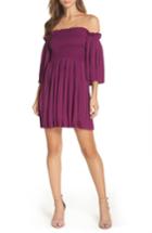 Women's Ali & Jay Le Flirt Satin Off The Shoulder Minidress - Pink