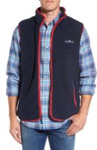 Men's Southern Tide Fleece Zip Vest, Size - Blue